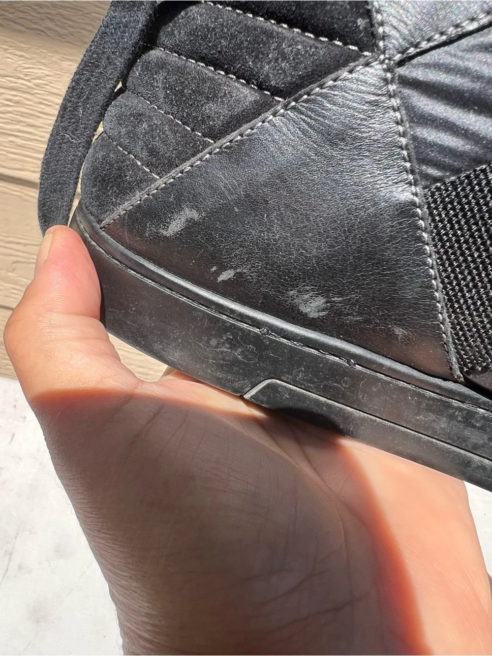 Men's GUCCI  Black High-Top Fashion Sneakers